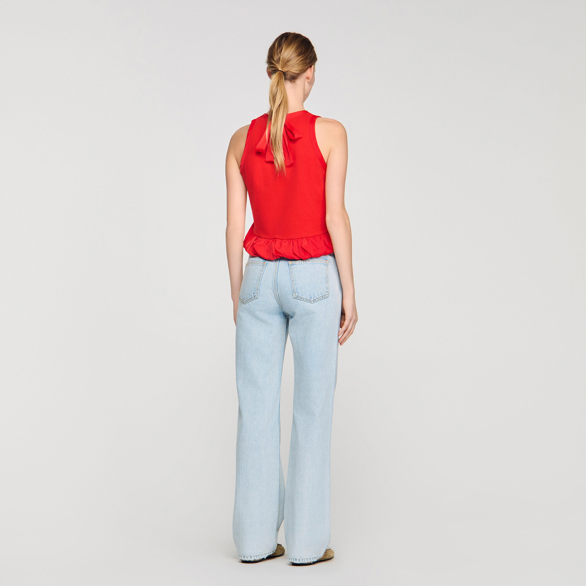 Pantalones de pierna recta