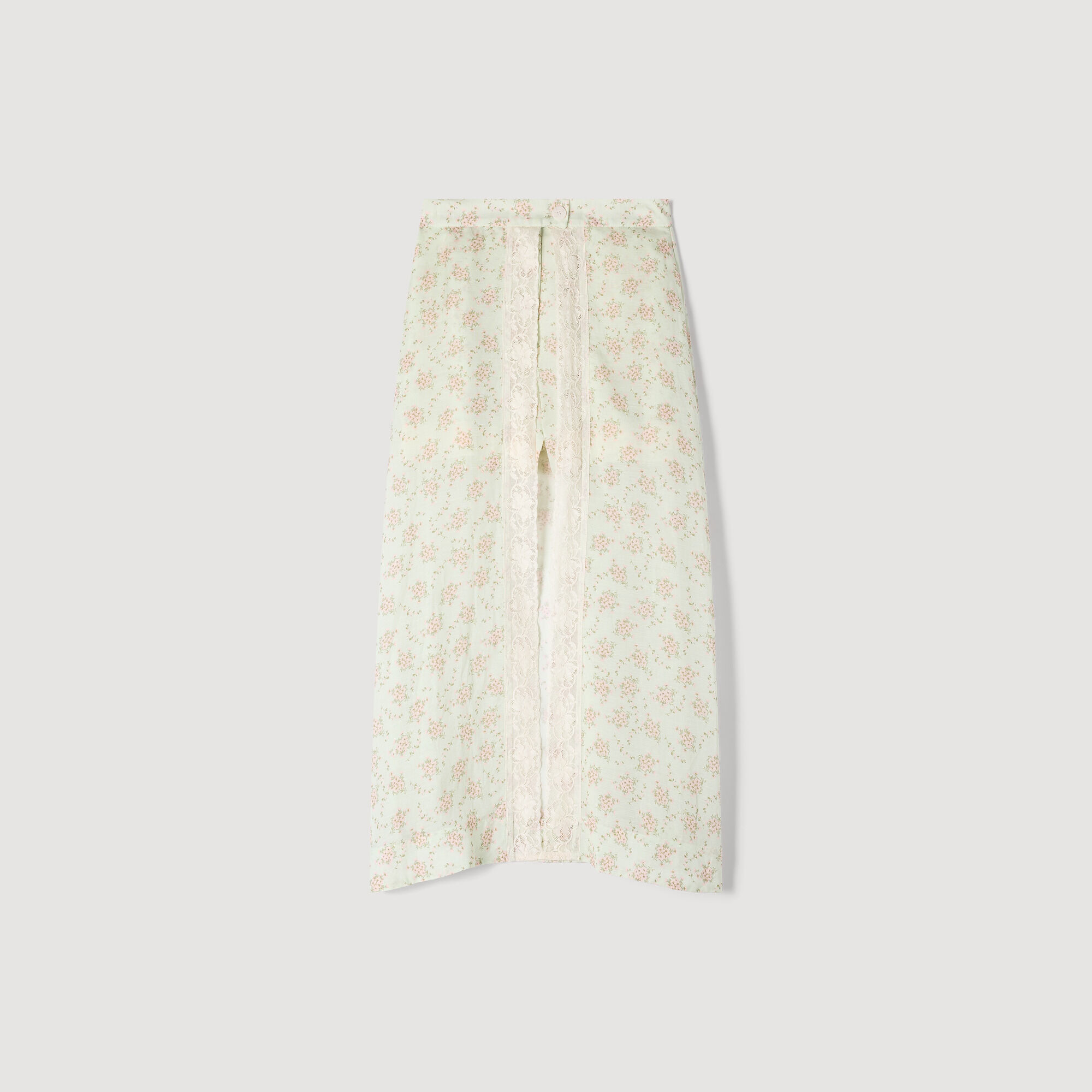 Minifalda maxi estampada floral