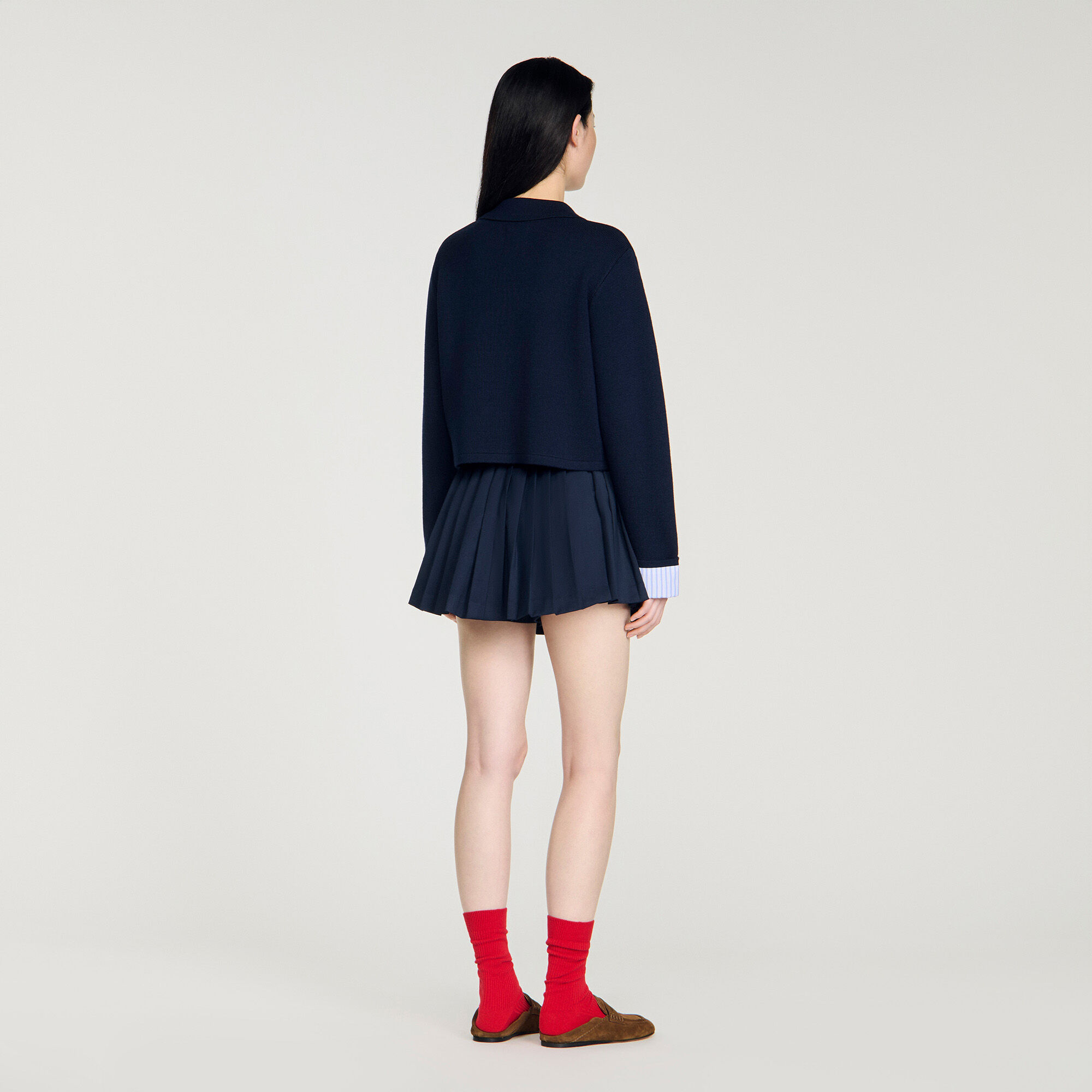 Cardigan de lana polo
