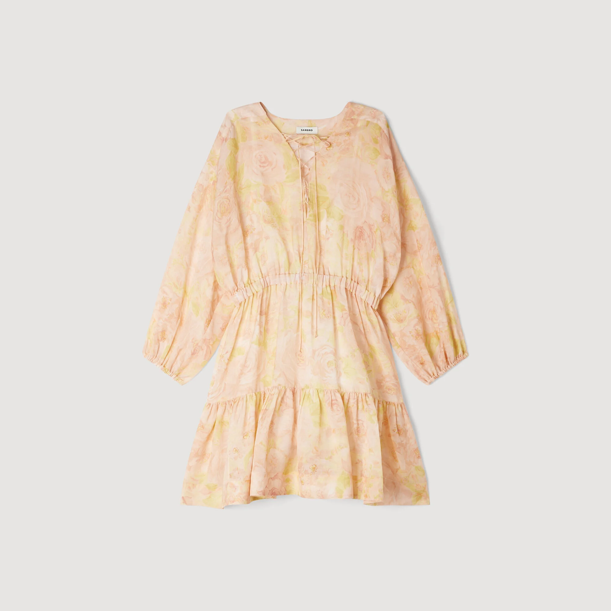 Mini vestido estampado de flores