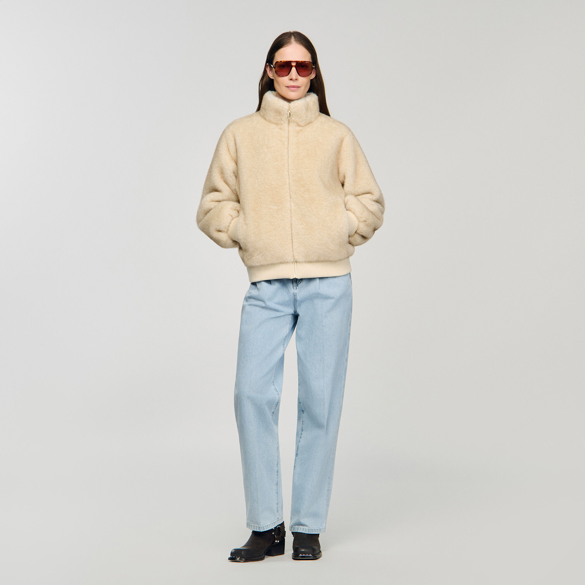 Chaqueta de piel sintética