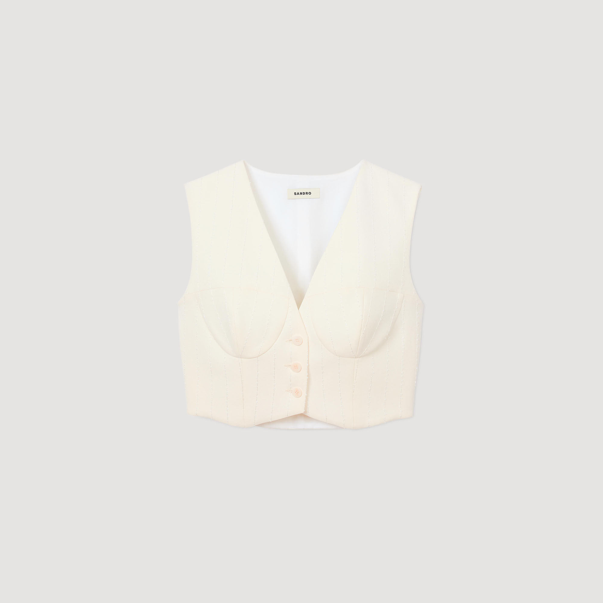 Vest corto de lentejuelas