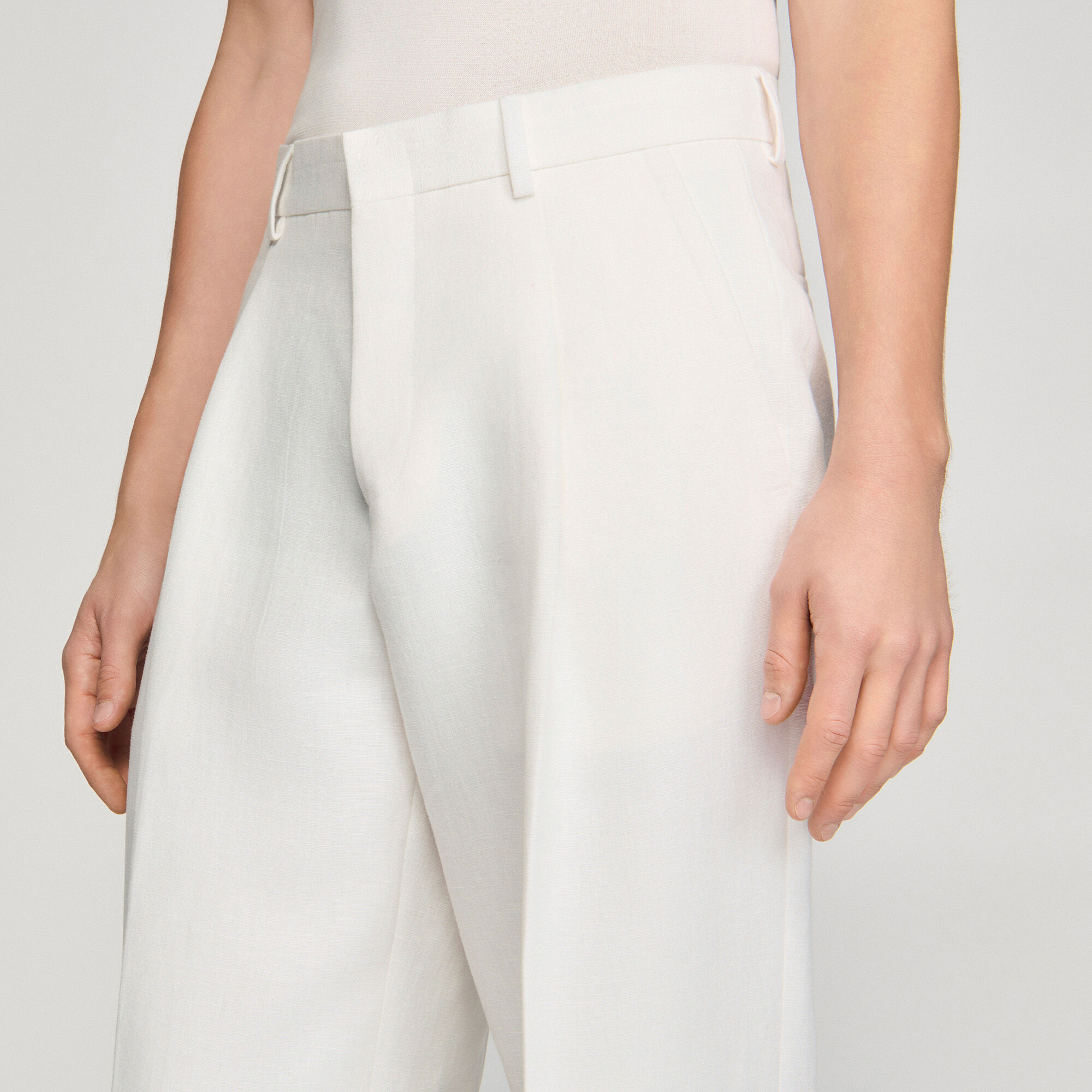 Pantalones de traje de lino