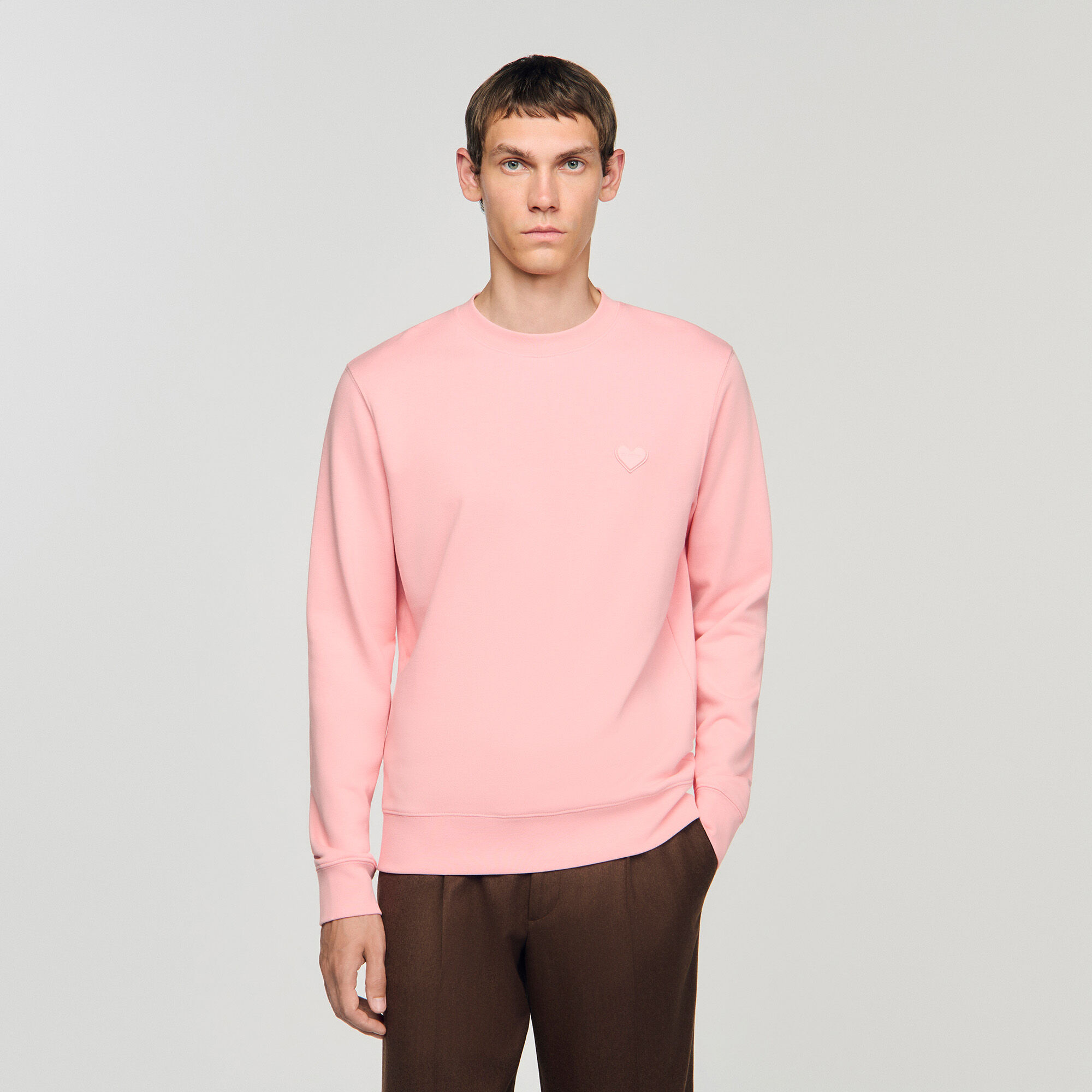 Crewneck con parche de corazón