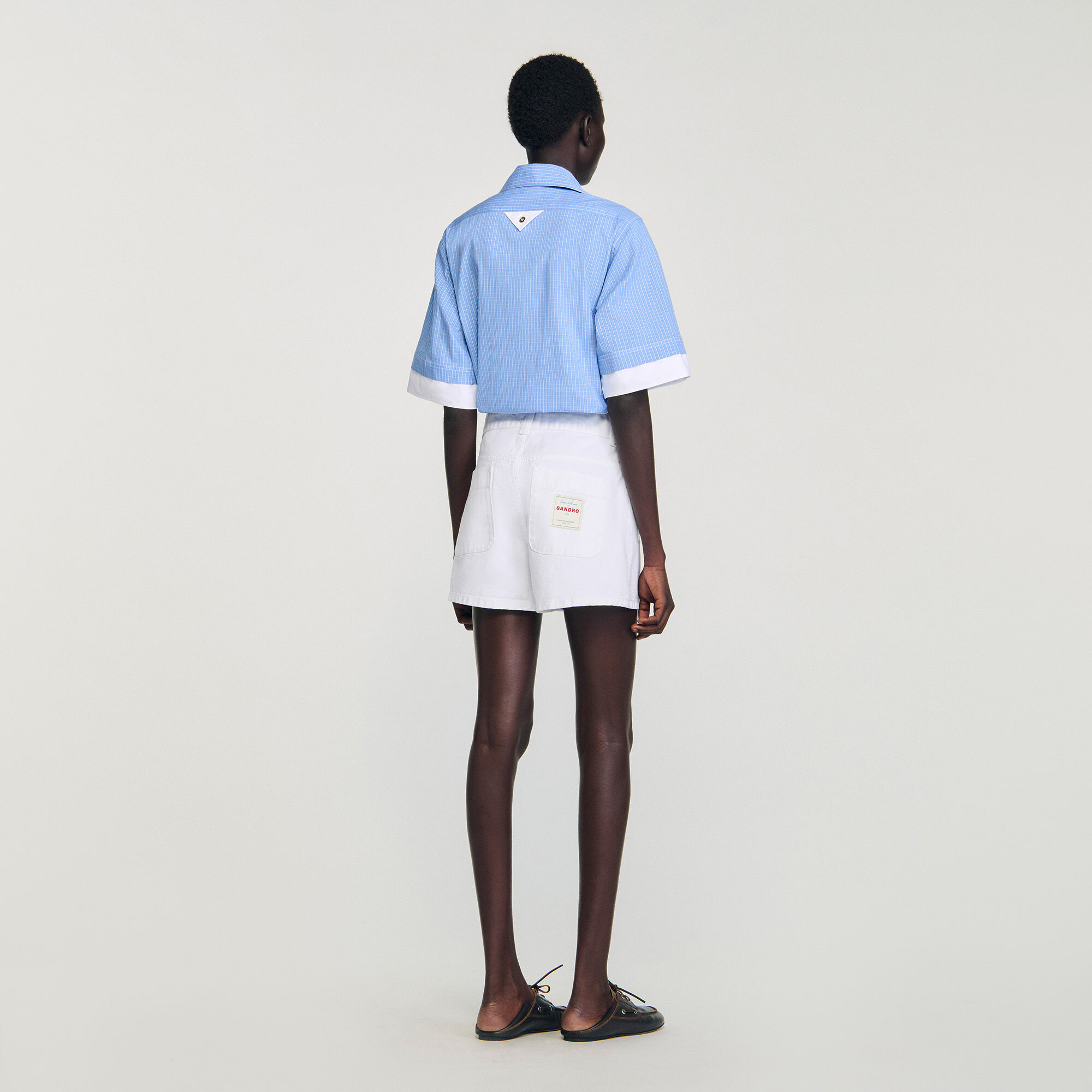 Pantalones cortos de mezclilla de cintura alta