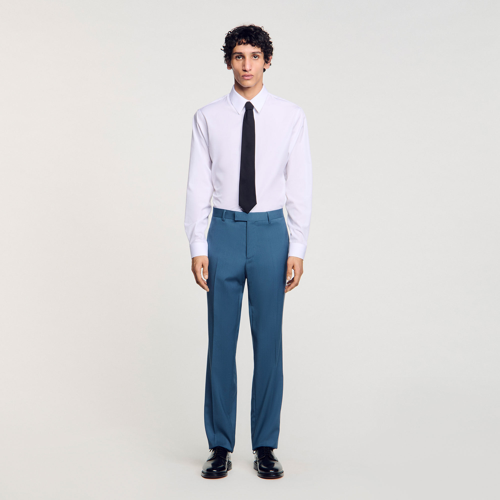 Pantalones de traje de lana