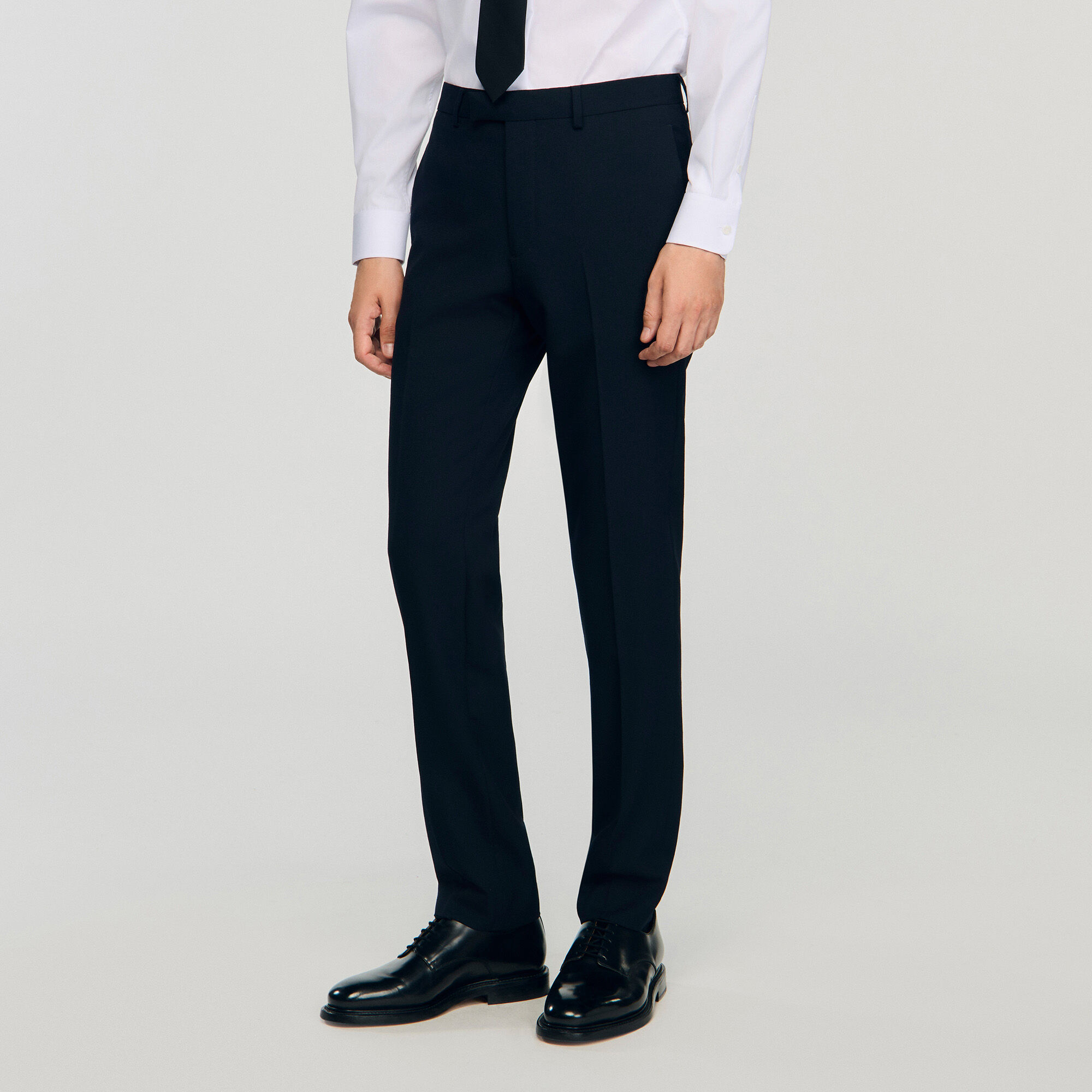 Pantalones de traje de lana