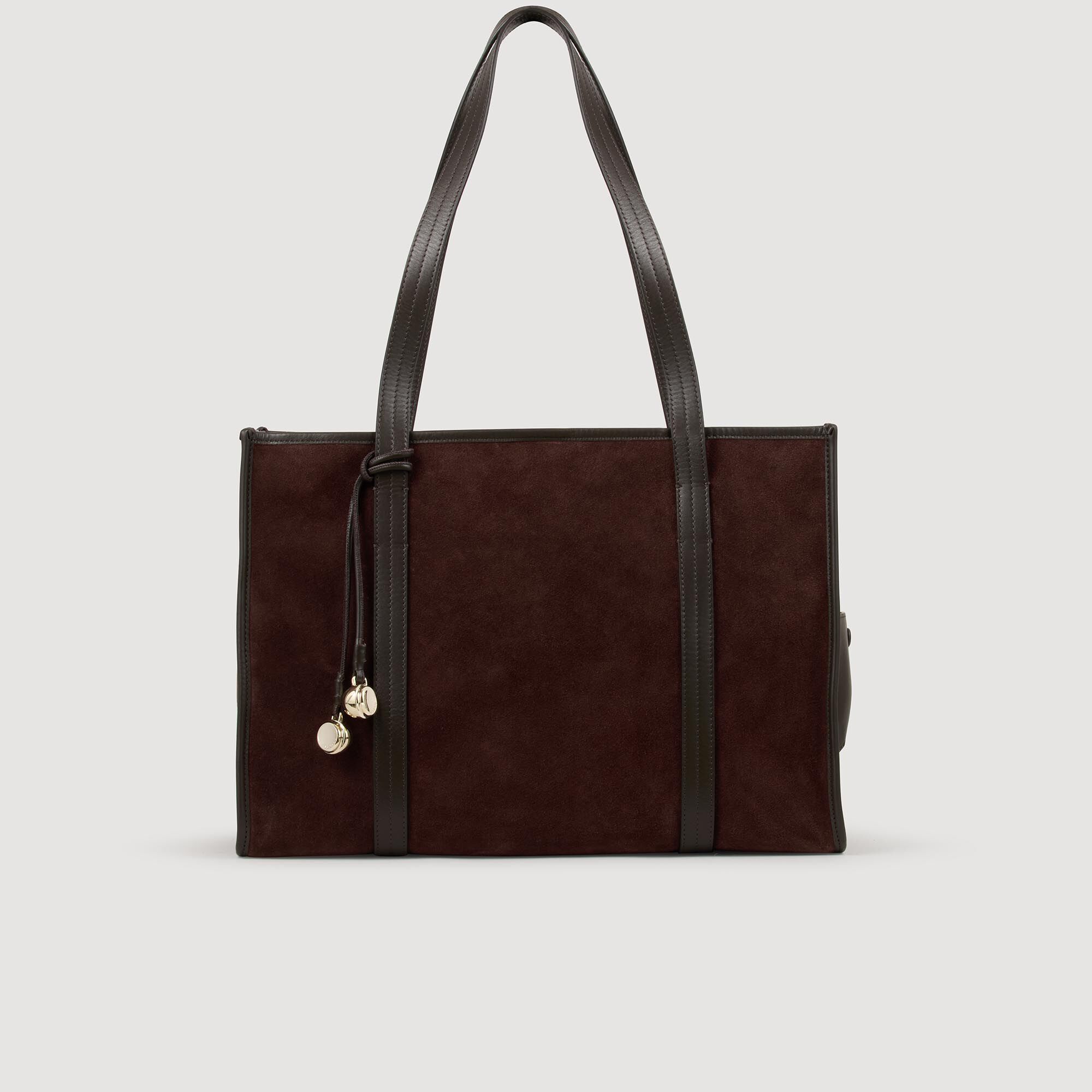 Bolsa de compras de ante suave