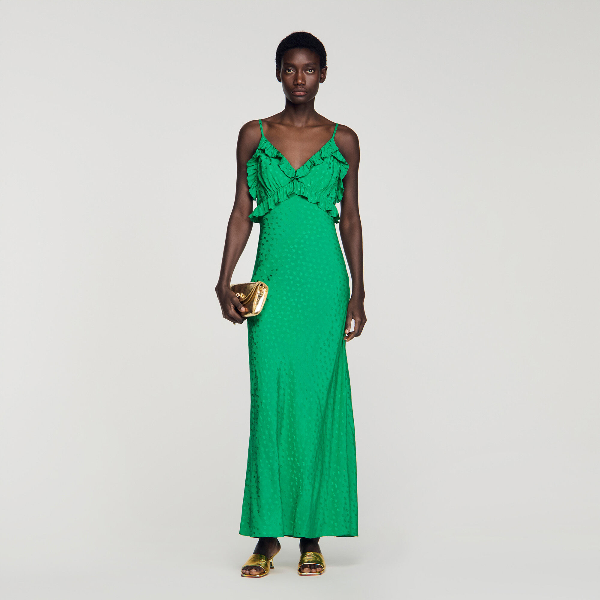 Vestido maxi con tirantes
