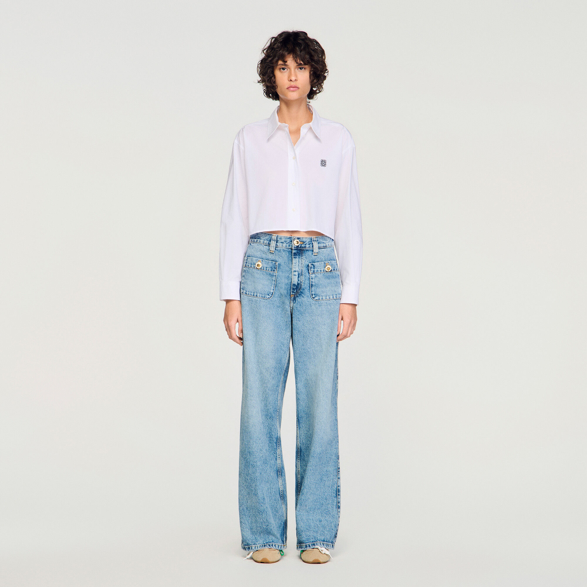 Pantalones vaqueros desgastados
