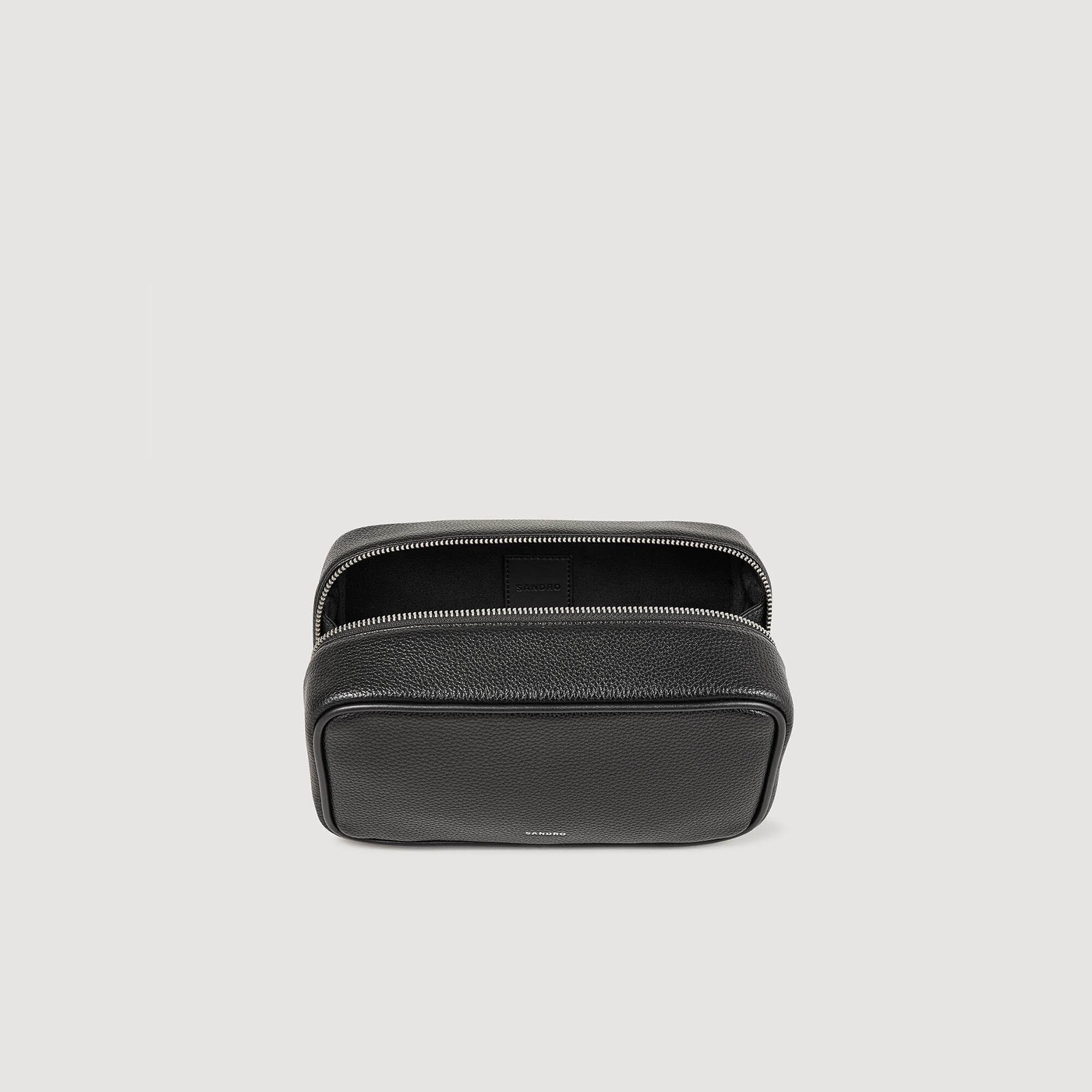 Bolsa de aseo en tela con textura