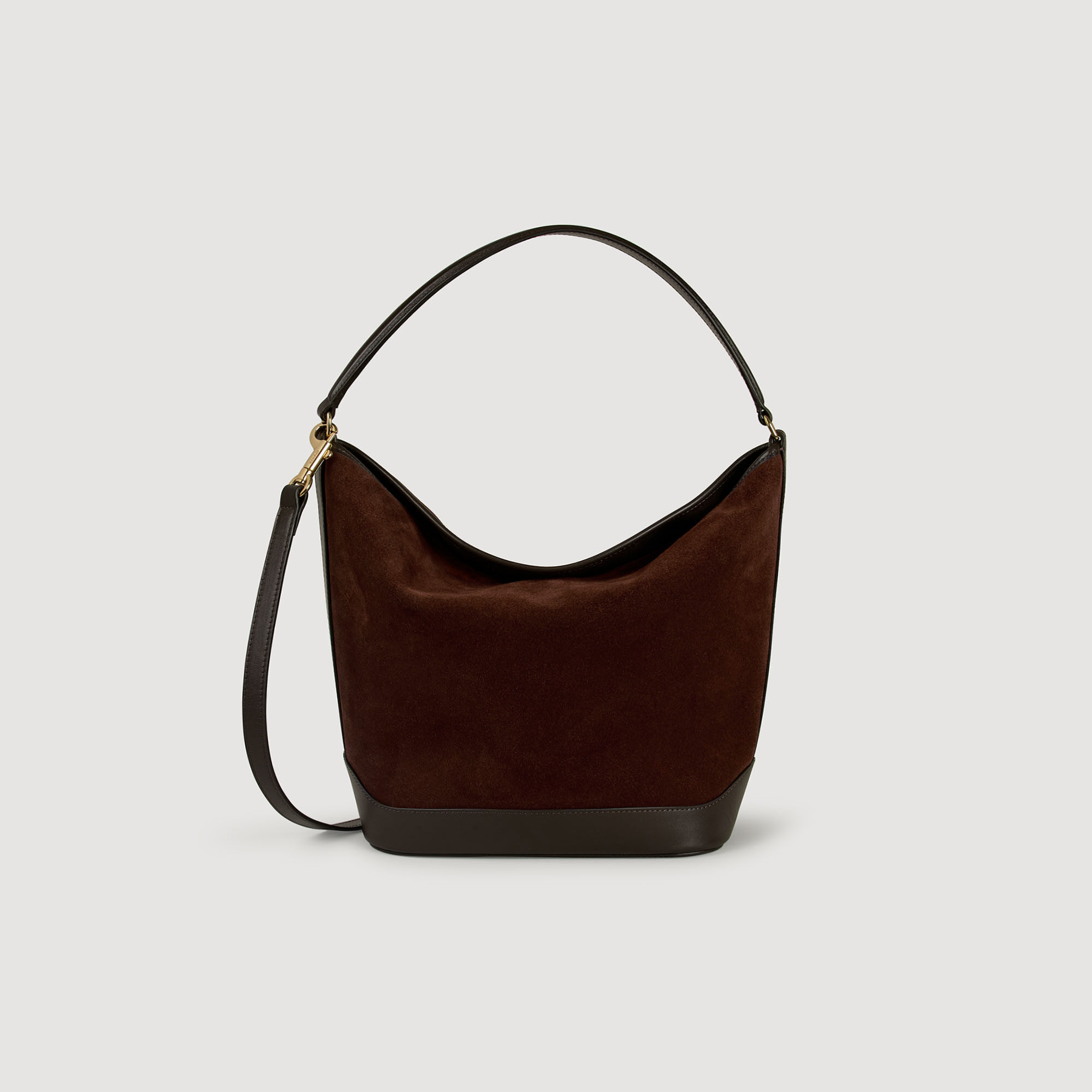 Bolso de lona Tangoso de ante y cuero