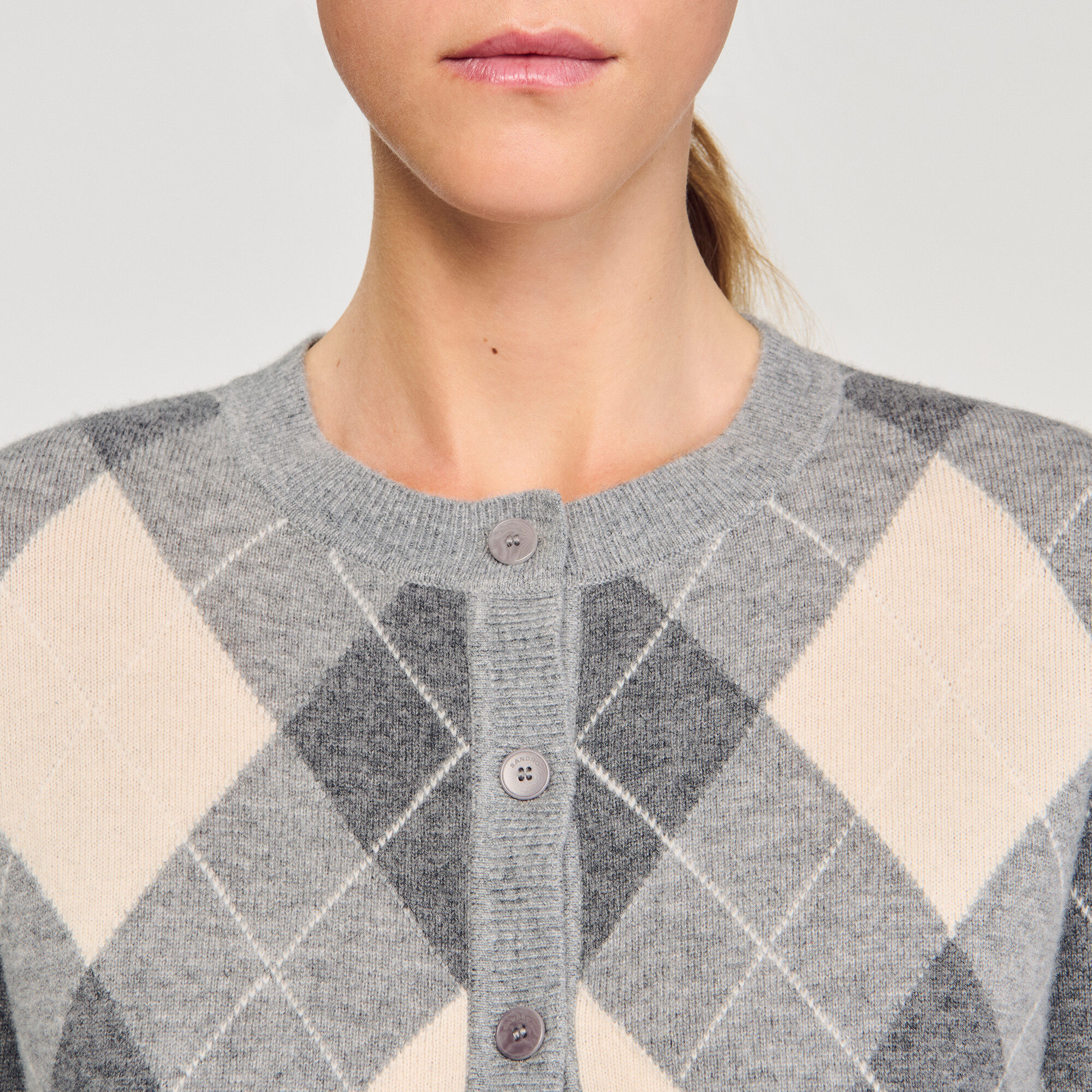 Chaleco con estampado de argyle