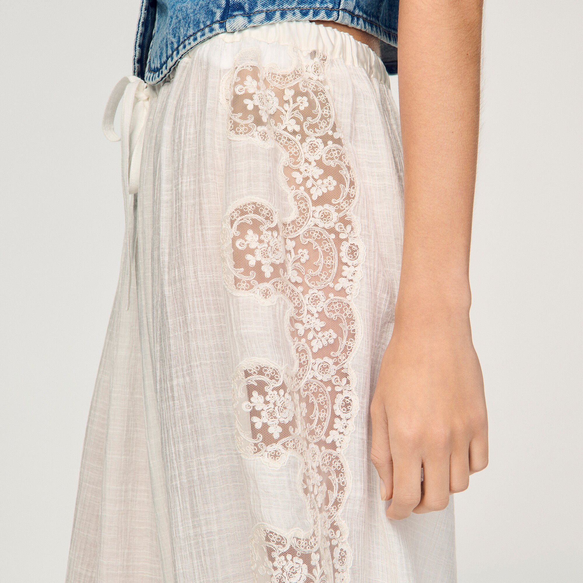 Pantalones de globo arrugados