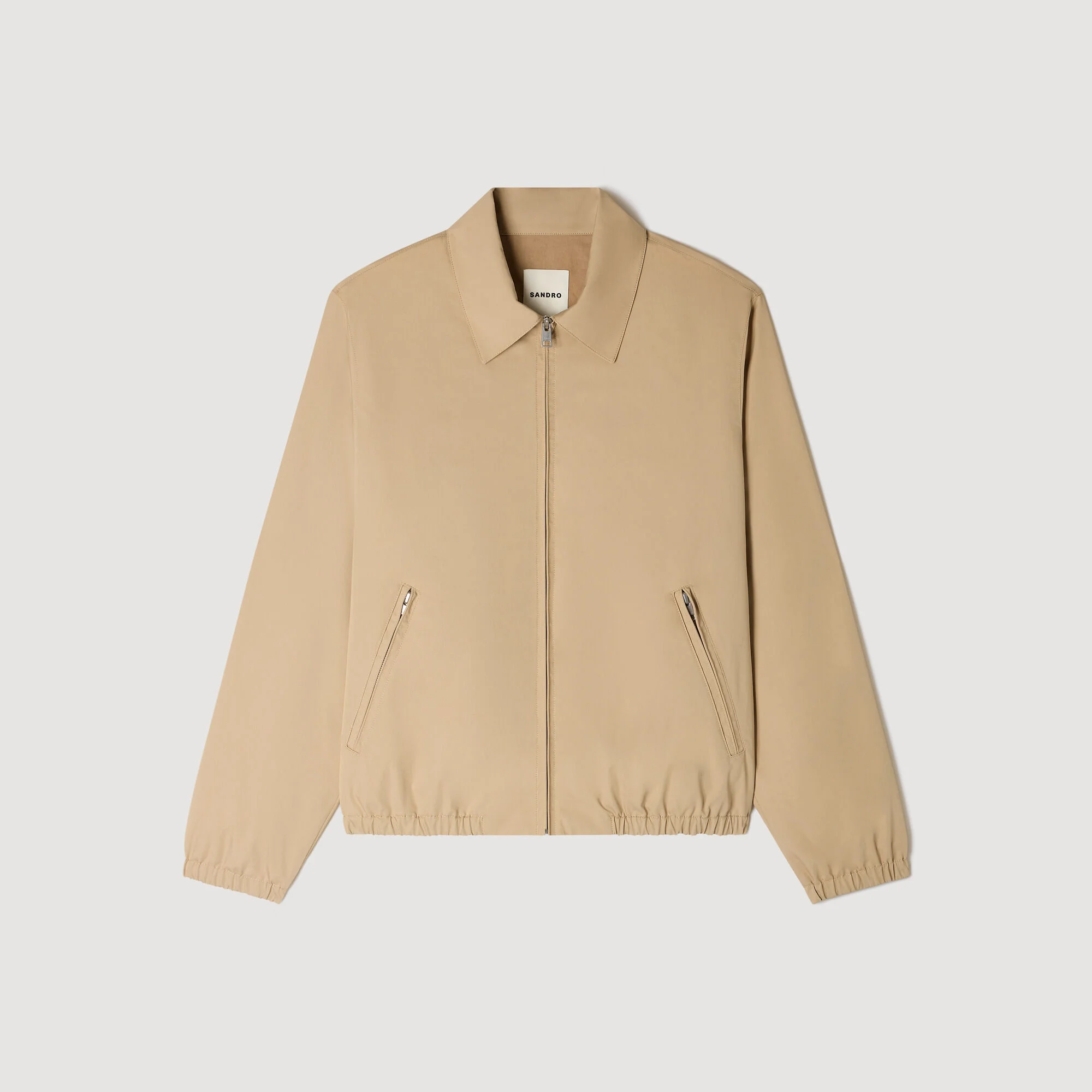 Chaqueta de algodón con cremallera