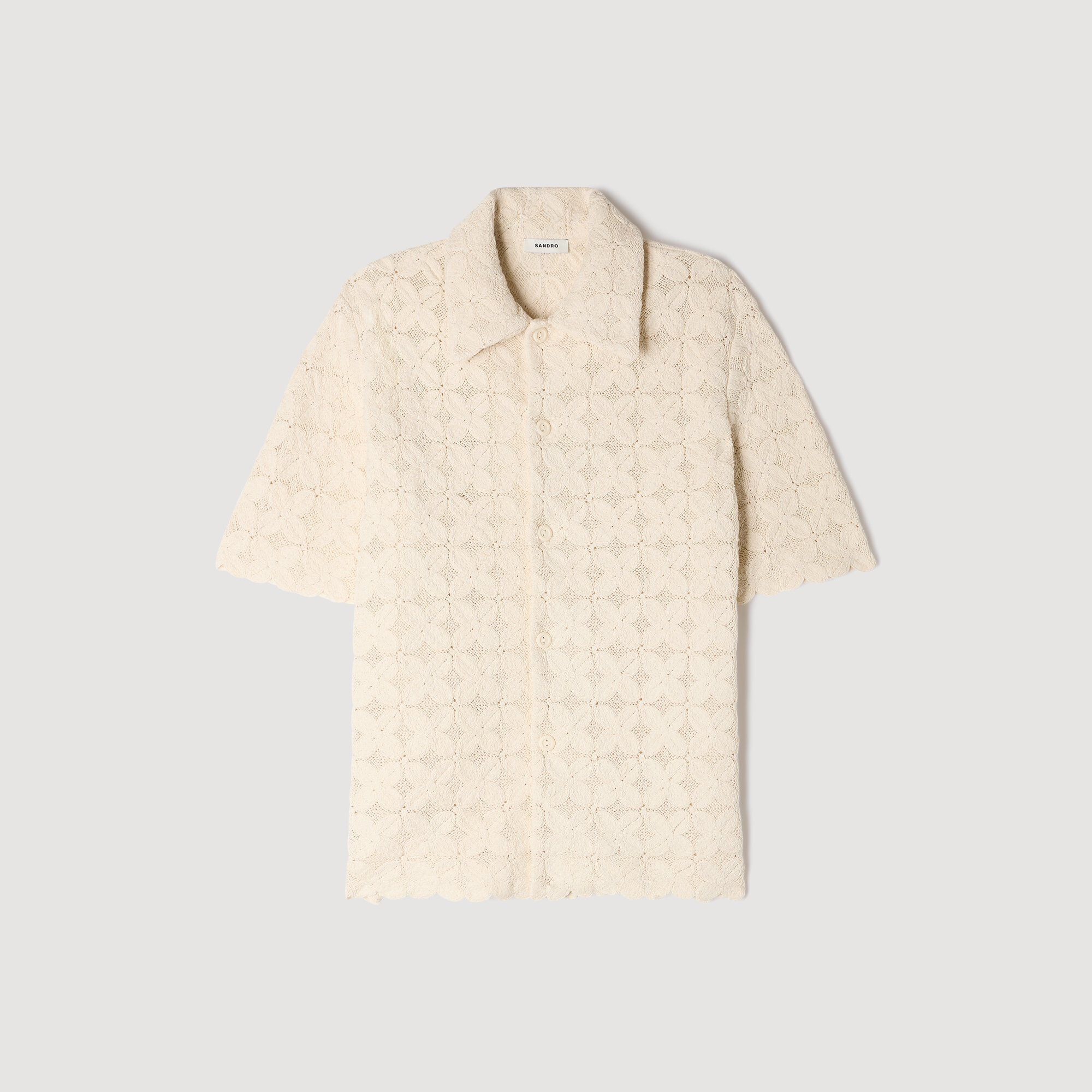 Camisa de algodón broderie anglaise