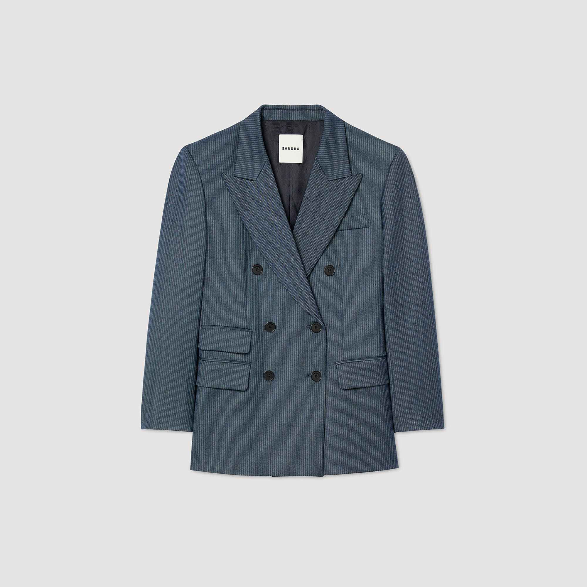 Chaqueta entallada con rayas