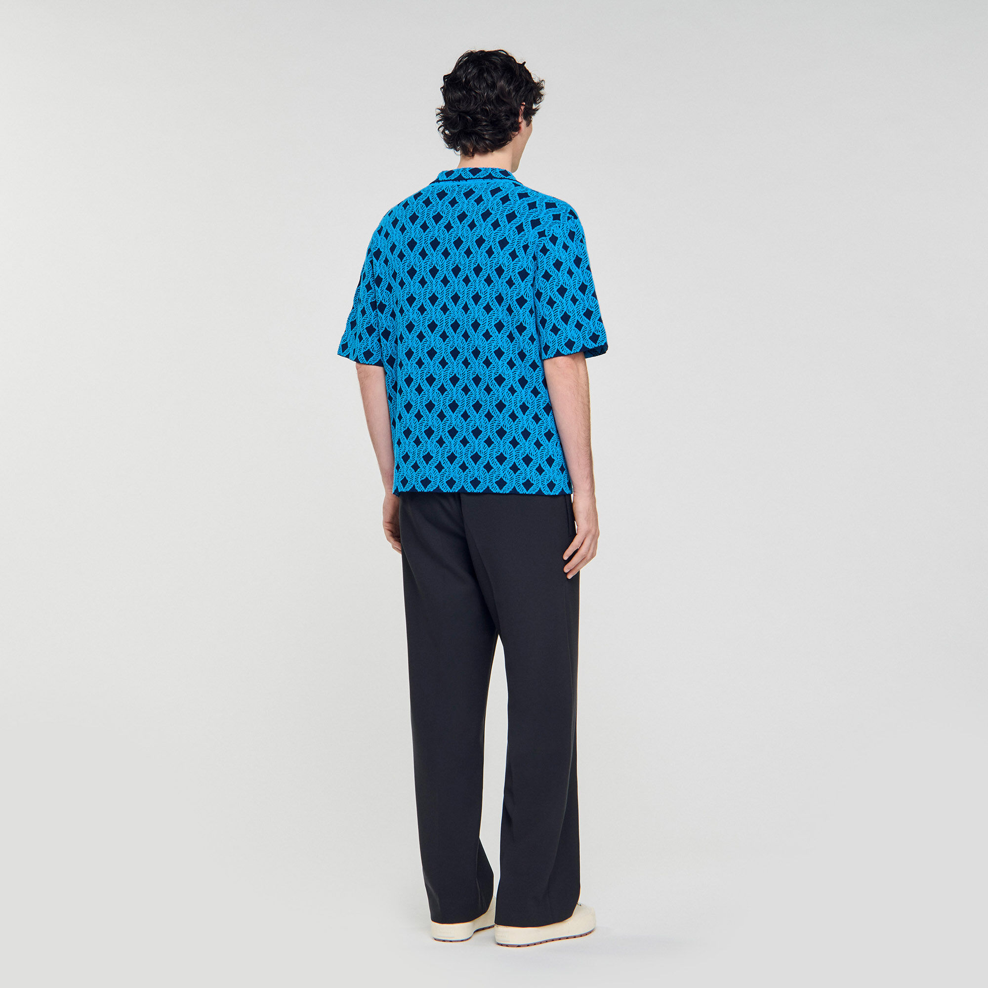 Camisa de jacquard con cuerda