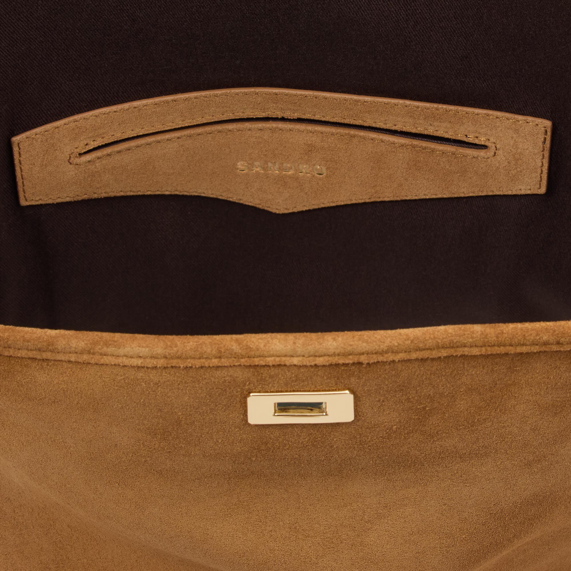 Bolso de cubo de ante con flecos TANGOSO