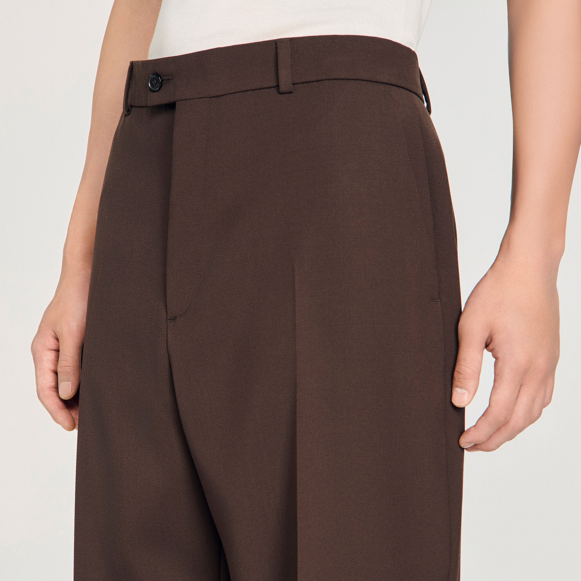 Pantalones de lana oversized