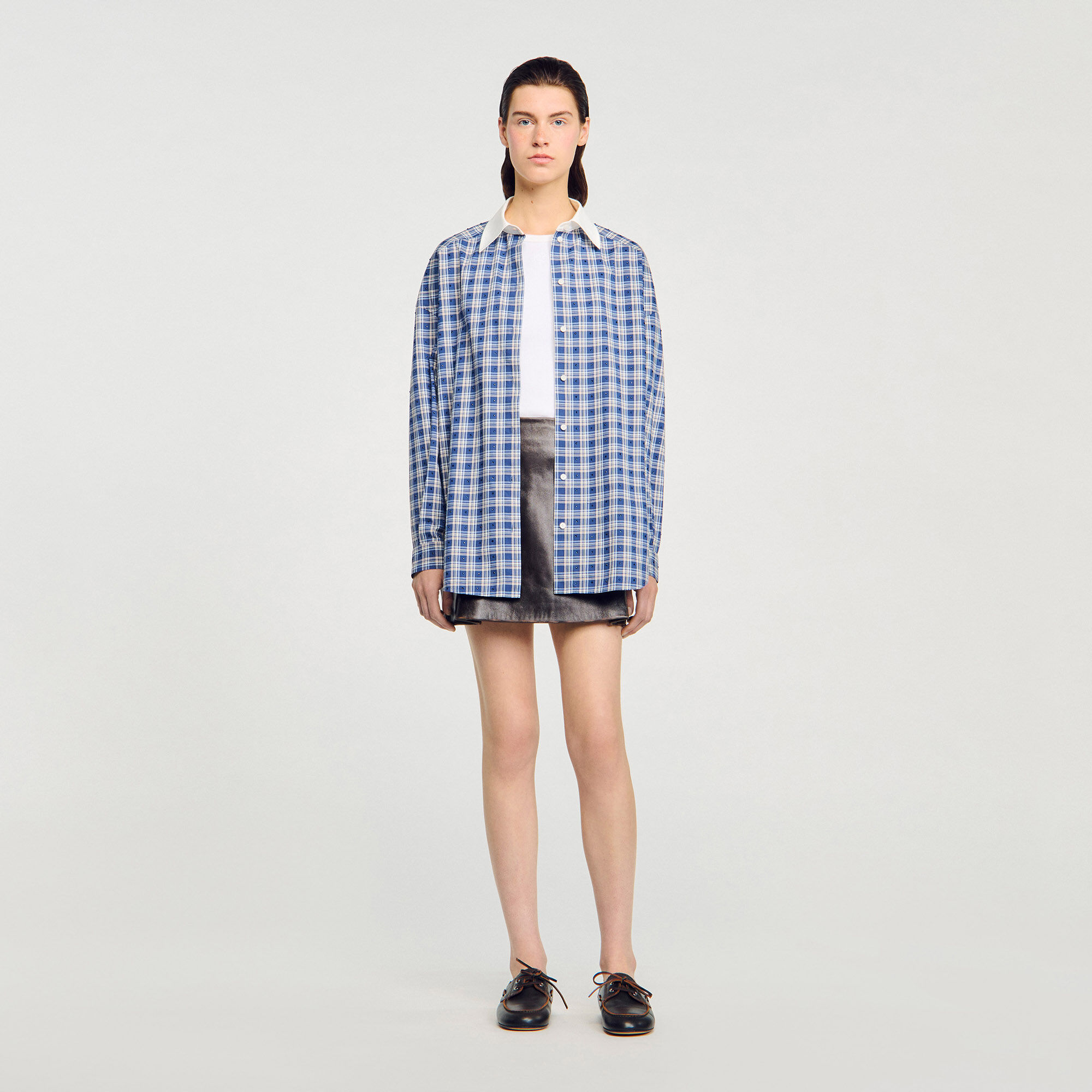 Camisa de cuadros con cristales