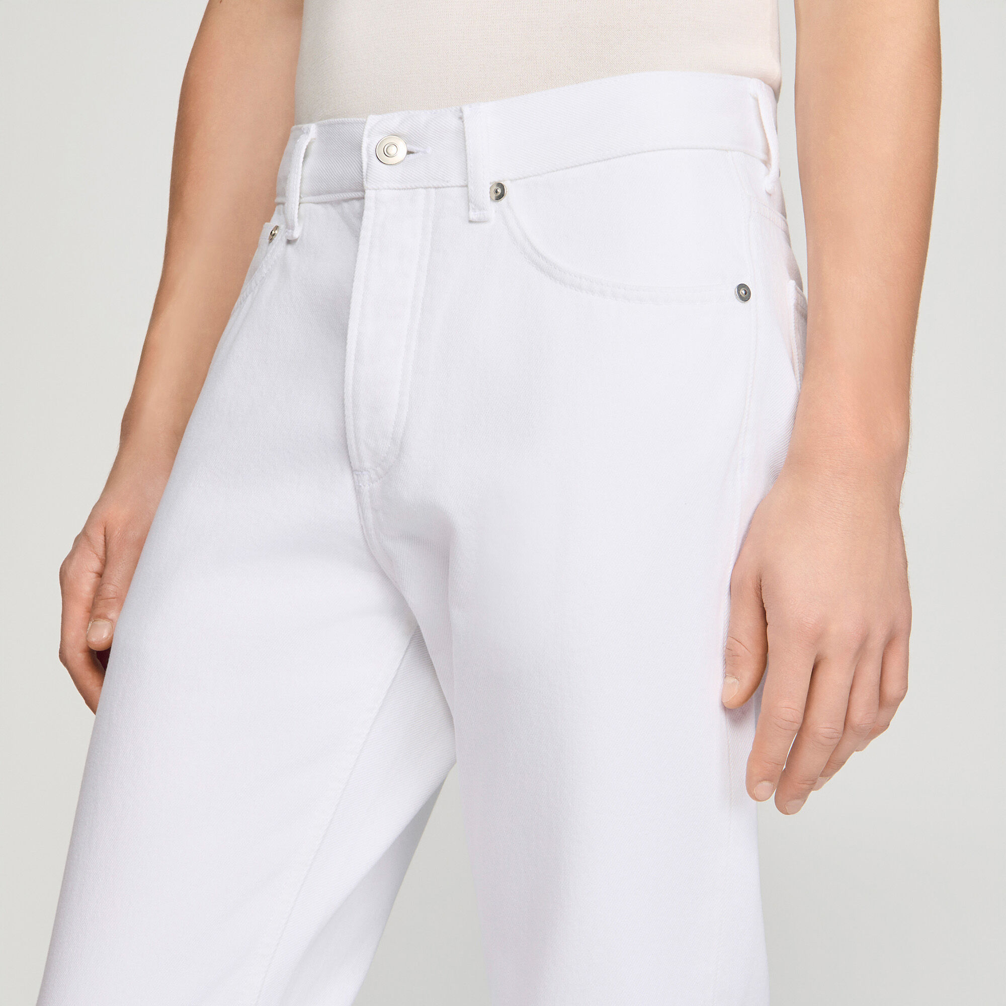 Jeans rectos sin lavar