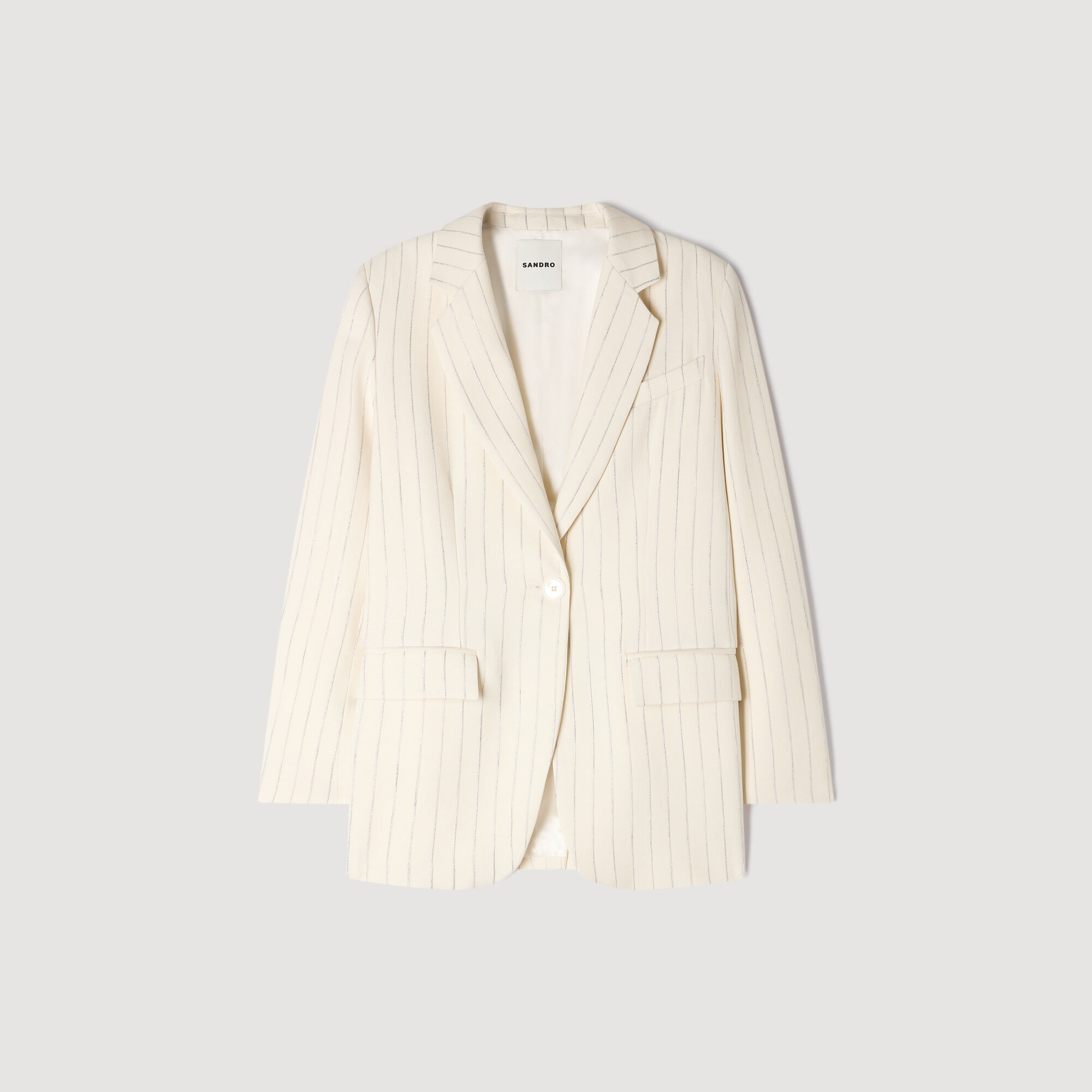 Chaqueta entallada con rayas