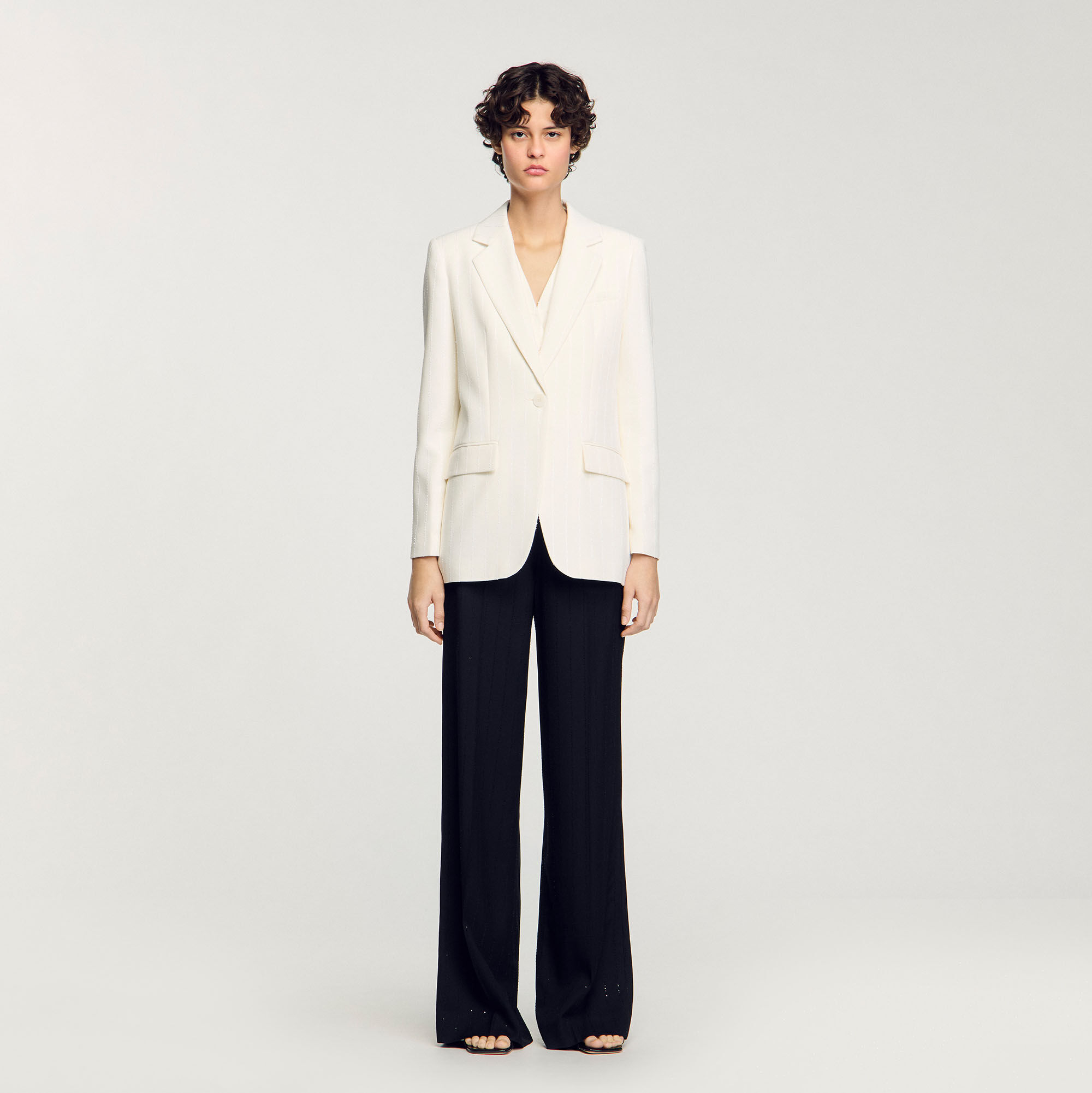 Chaleco de traje con lentejuelas
