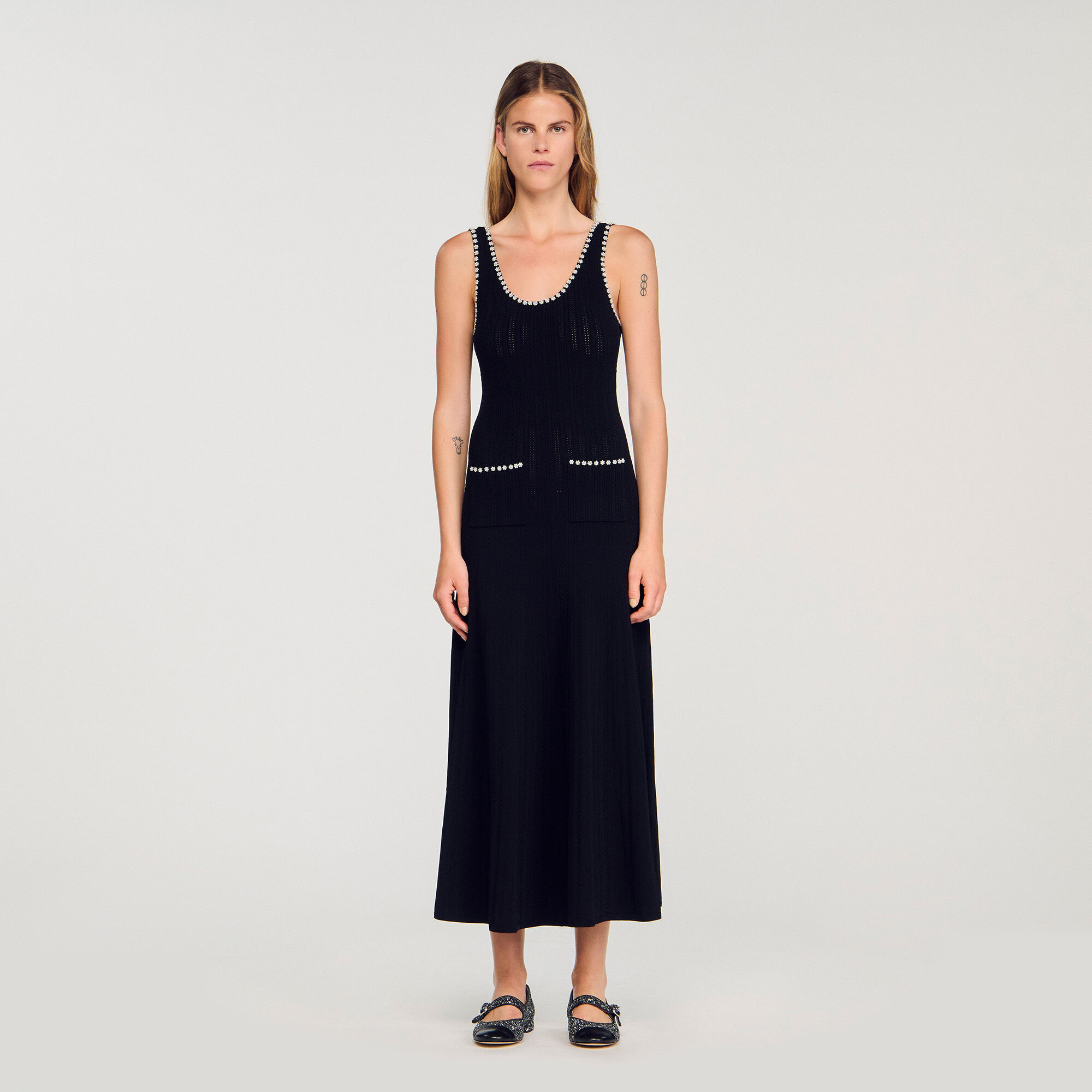 Vestido con cuentas