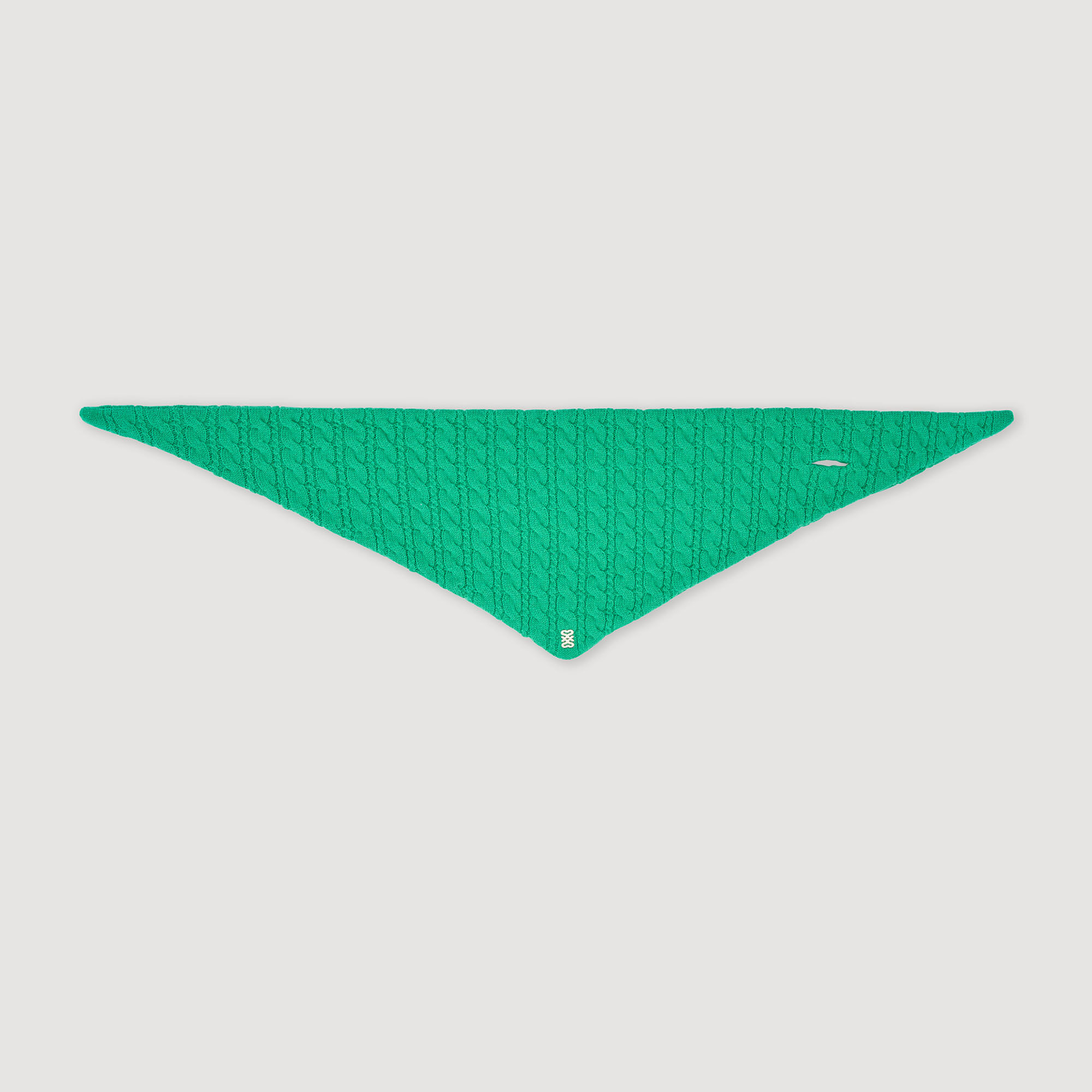 Pashmina de punto trenzado